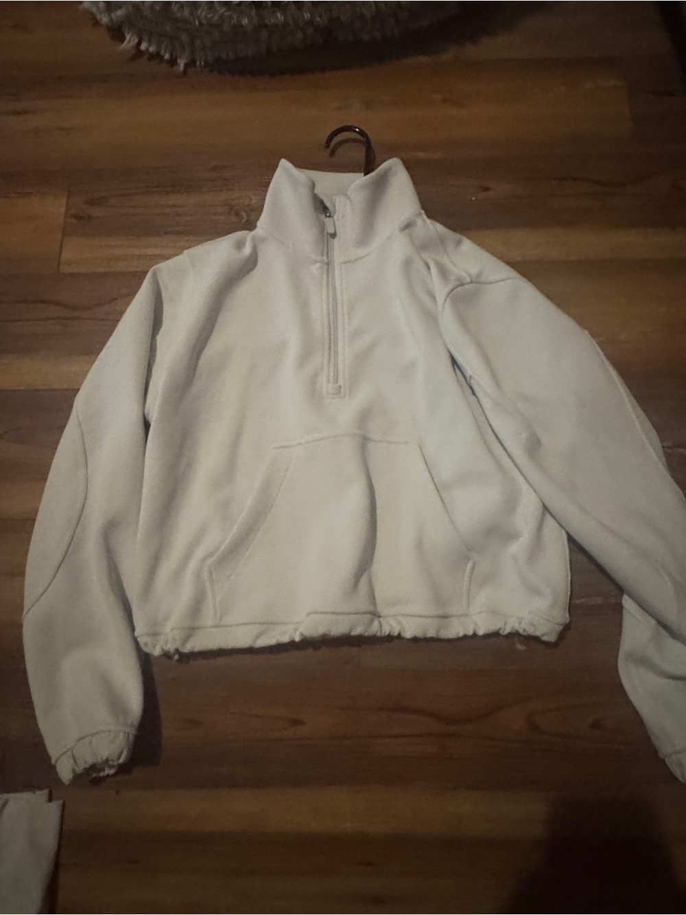 lululemon athletica Light Cream Half-Zip Fleece Pullover